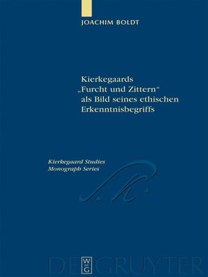 cover image of Kierkegaards "Furcht und Zittern" als Bild seines ethischen Erkenntnisbegriffs